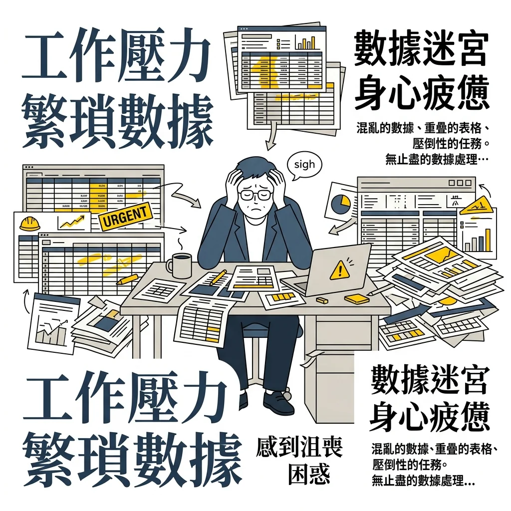 The frustration of being overwhelmed by messy data