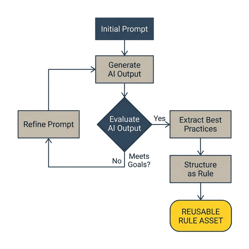 Flowchart: From Output Correction to Rule Accumulation
