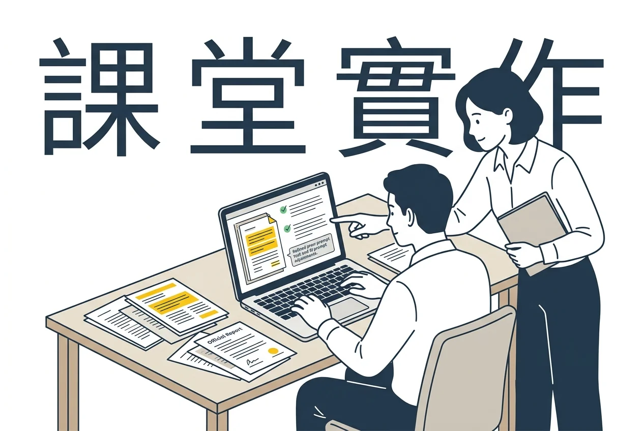 課堂上做完一件真實工作，AI 培訓才能真正落地文章主圖